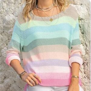 Wooden Ships Flower market cotton crew